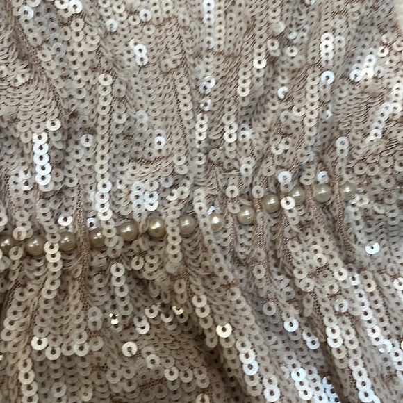 Stunning BCBG pale pink sequin party top - Picture 6 of 10